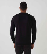 Black round neck sweater "Sergeant