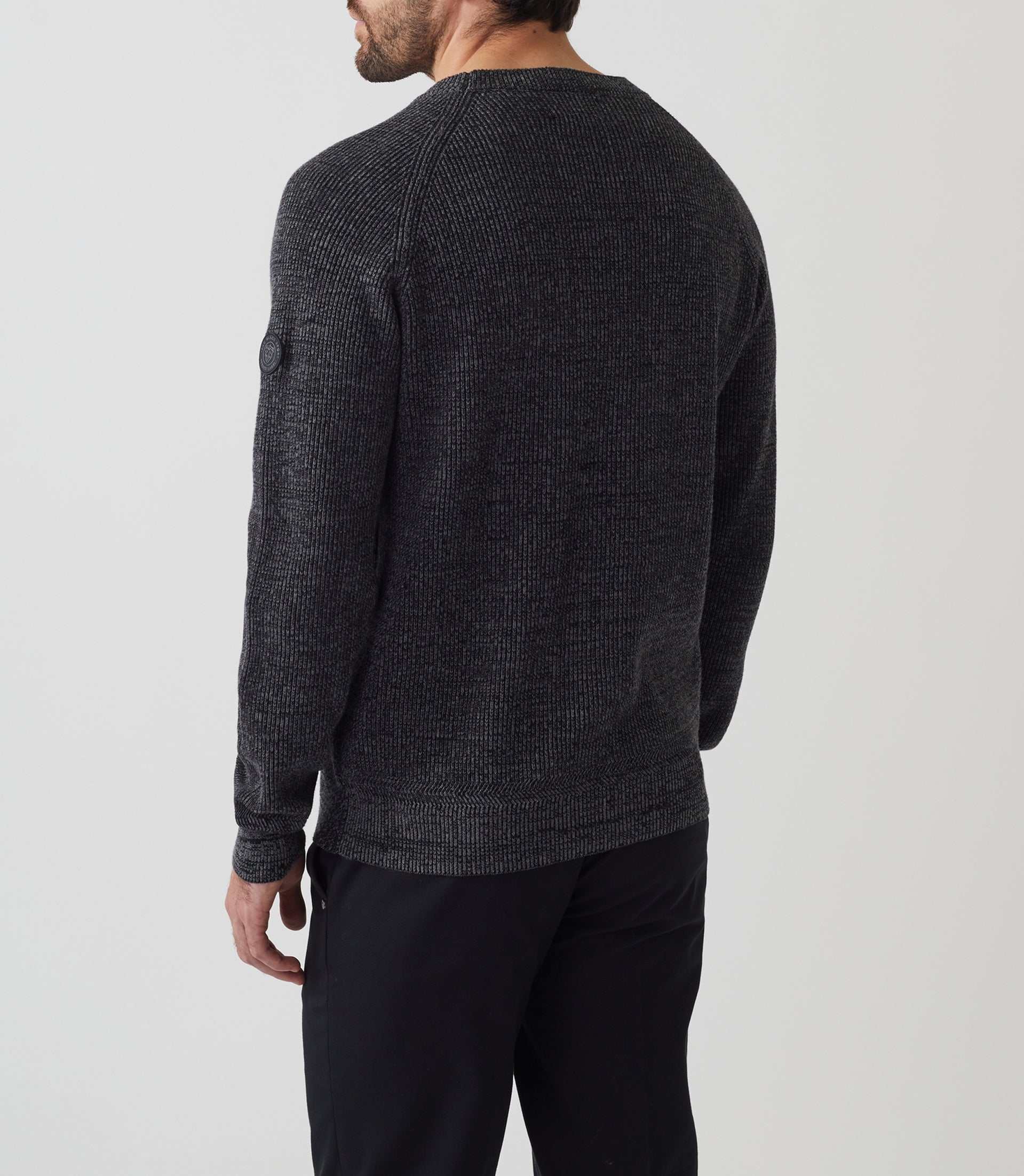 Siricio" round neck sweater anthracite