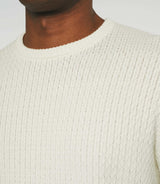 Round neck sweater ecru BASILIO