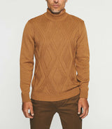 Camel high neck sweater BELLINO