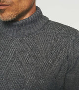 Grey high neck sweater BELLINO