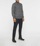 Grey high neck sweater BELLINO