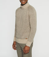 Beige wool turtleneck sweater BELMO