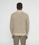 Beige wool turtleneck sweater BELMO