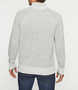 Wool turtleneck sweater grey mottled BELMO