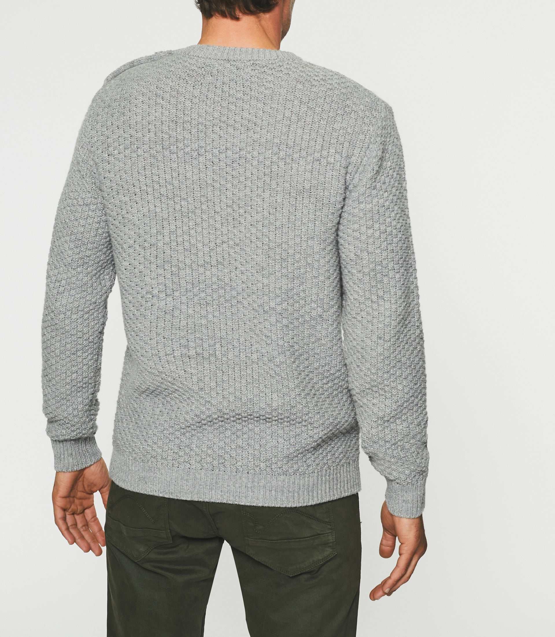 Grey round neck sweater BELONI