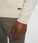 Beige wool-cashmere round neck sweater BENITO