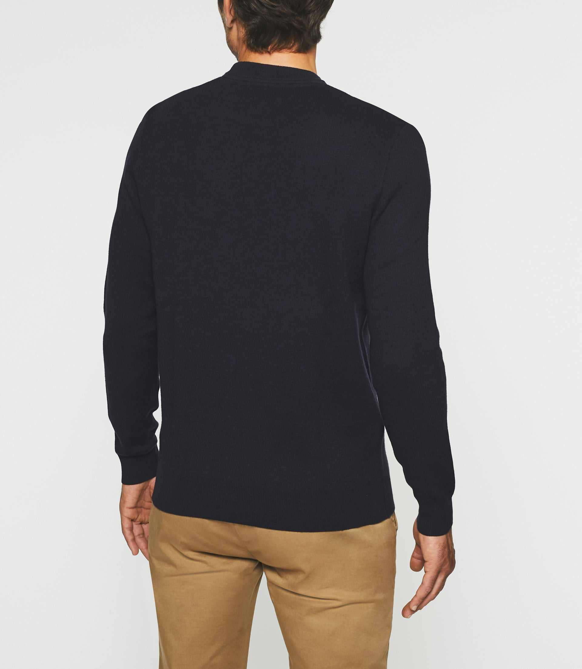 Round neck sweater navy BRAD