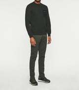 Green round neck sweater BRAD