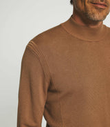 Pull col montant camel BYRON - IZAC