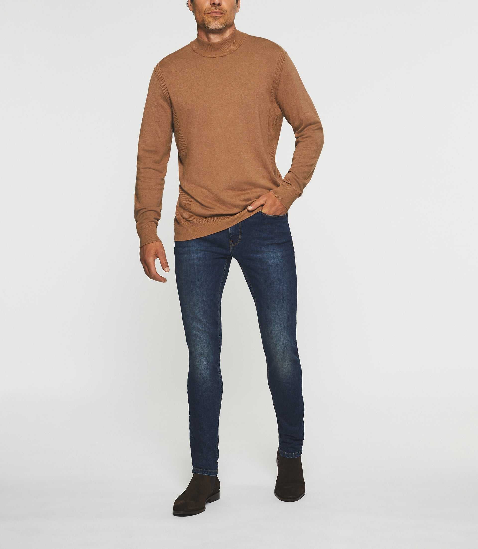 Pullover mit Stehkragen camel BYRON