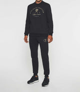 Sweatshirt mit gesticktem Logo in Marine SWBALI