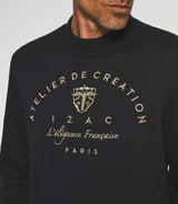 Sweatshirt mit gesticktem Logo in Marine SWBALI