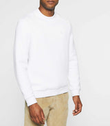 Sweat col rond uni blanc SWBENJI - IZAC