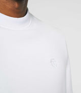 Sweat col rond uni blanc SWBENJI - IZAC