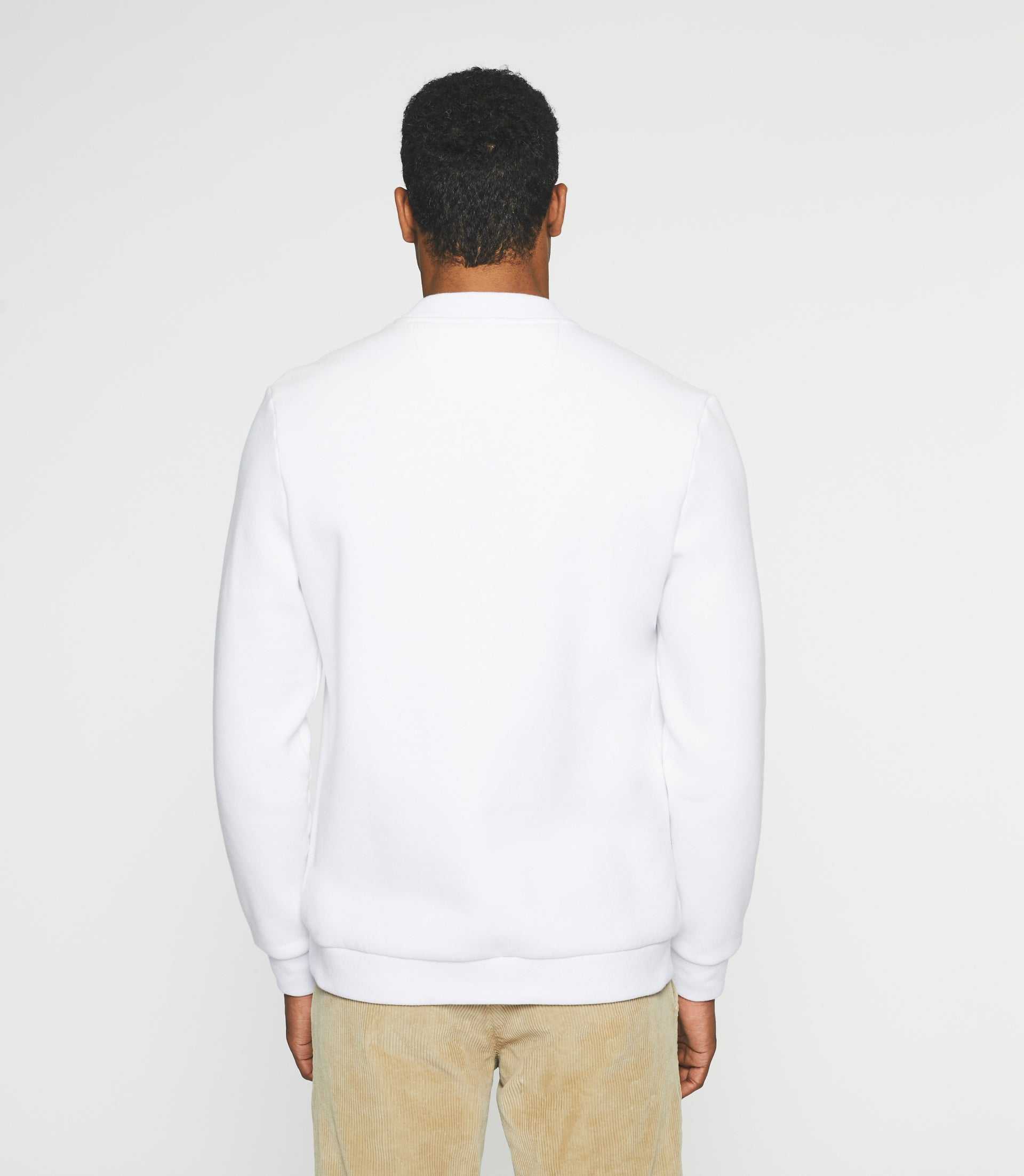 Round neck sweatshirt white SWBENJI