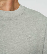 Round neck sweatshirt plain grey SWBENJI