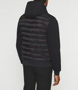 Gilet zippé à capuche uni noir SWBENT - IZAC