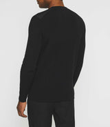 Pull col rond en laine noir SWBRUCE - IZAC