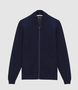 Gilet zippé col teddy marine BETED IZAC