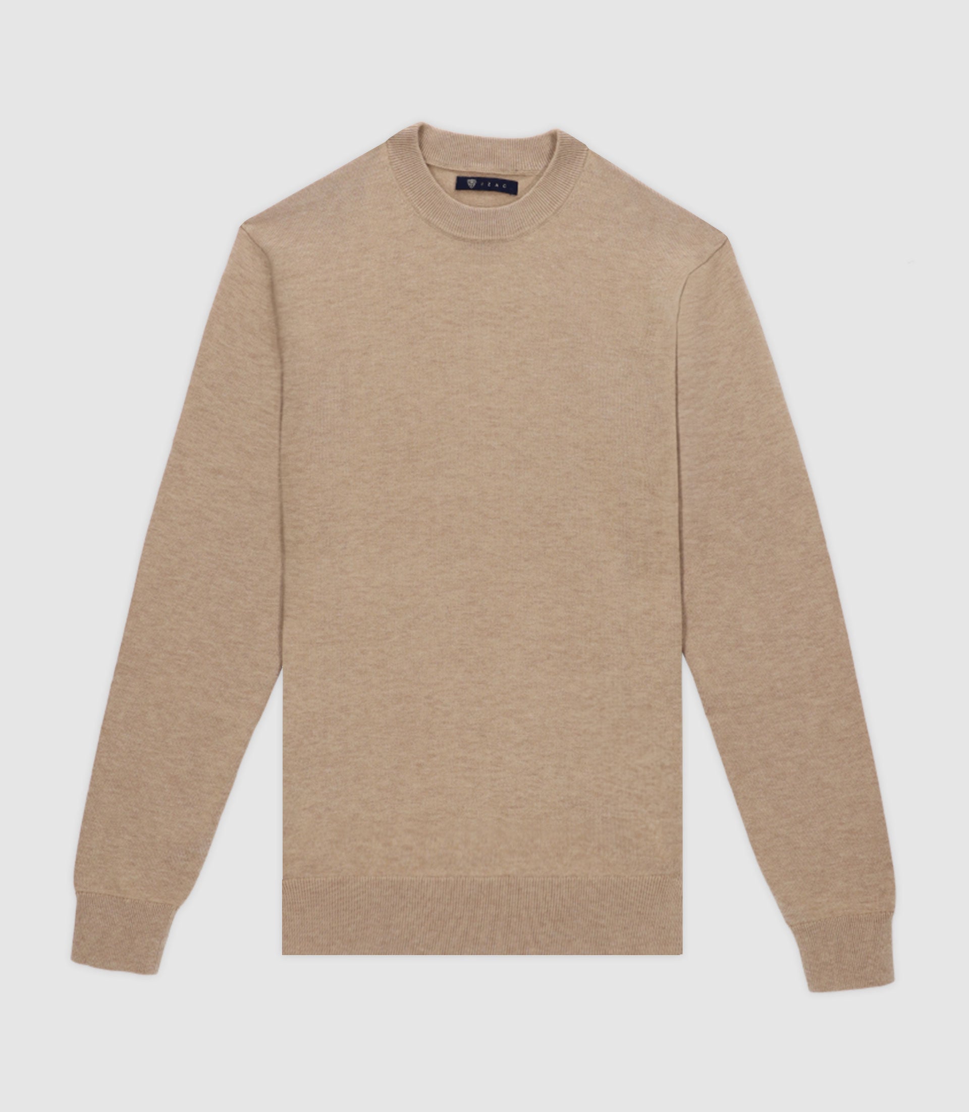 Round-neck BEIGE sweater