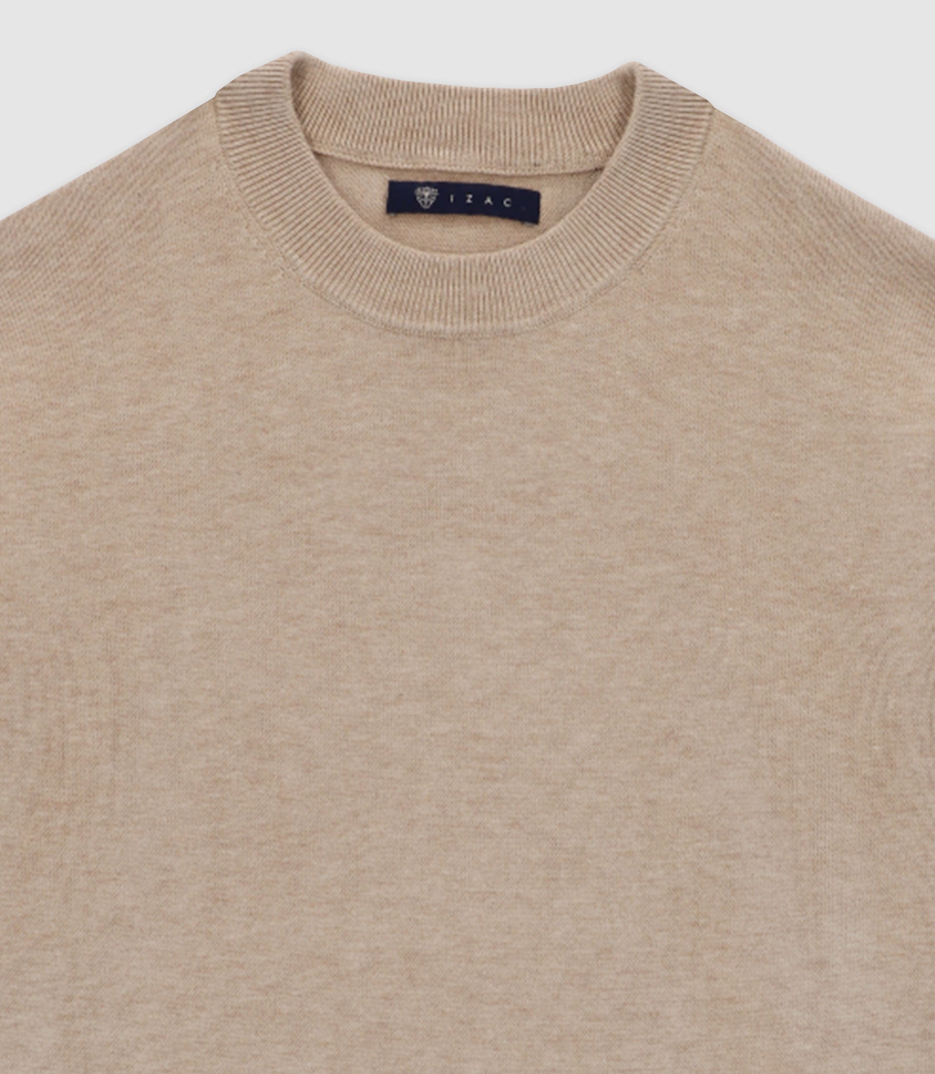 Round-neck BEIGE sweater