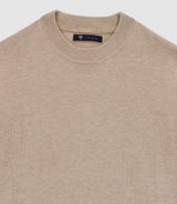 Pull col rond BEIGE