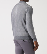 Pull col zippé camionneur gris - IZAC