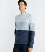 Pullover mit Rundhalsausschnitt gestreift blau BOBLOC