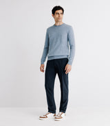 100% chatter indigo round neck sweater