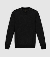 Pull col rond 100% cachemire noir