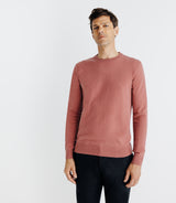 100% rosa Kaschmir -Runde Neckpullover