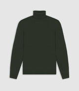 Khaki Rollkragenpullover