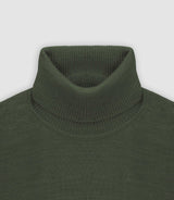 Khaki Rollkragenpullover