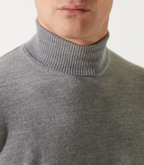 Chinesischer grauer Rollkragenpullover 100% Merino