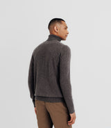 100% Brown Cashmere Turtleneck