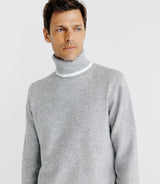 Gray turtleneck