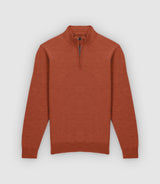 Pull col montant marron - IZAC