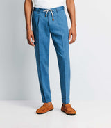 Pantalon ville avec cordon bleu indigo