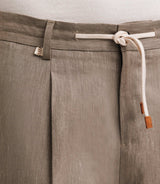 Pantalon ville avec cordon taupe - IZAC