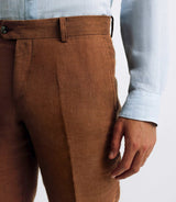 Pantalon ville 100% lin truffe