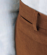 Pantalon ville 100% lin truffe