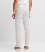 100% white linen city pants