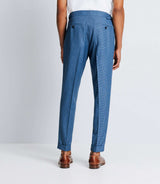 Pantalon ville bleu effet denim