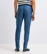 Pantalon ville séparable bleu effet denim