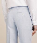 Pantalon 100% lin bleu ciel - IZAC