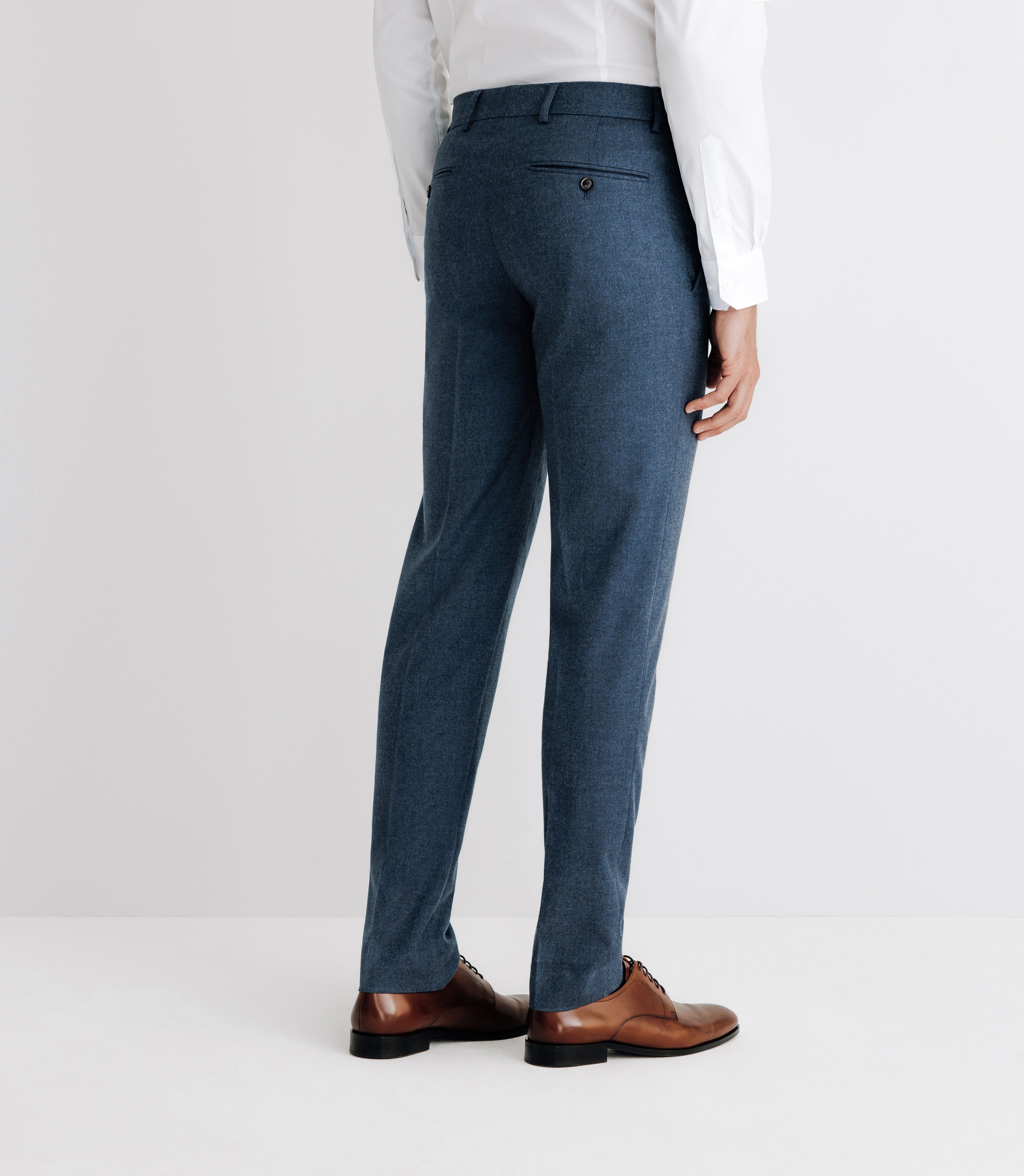 Pantalon ville en flanelle bleu - IZAC