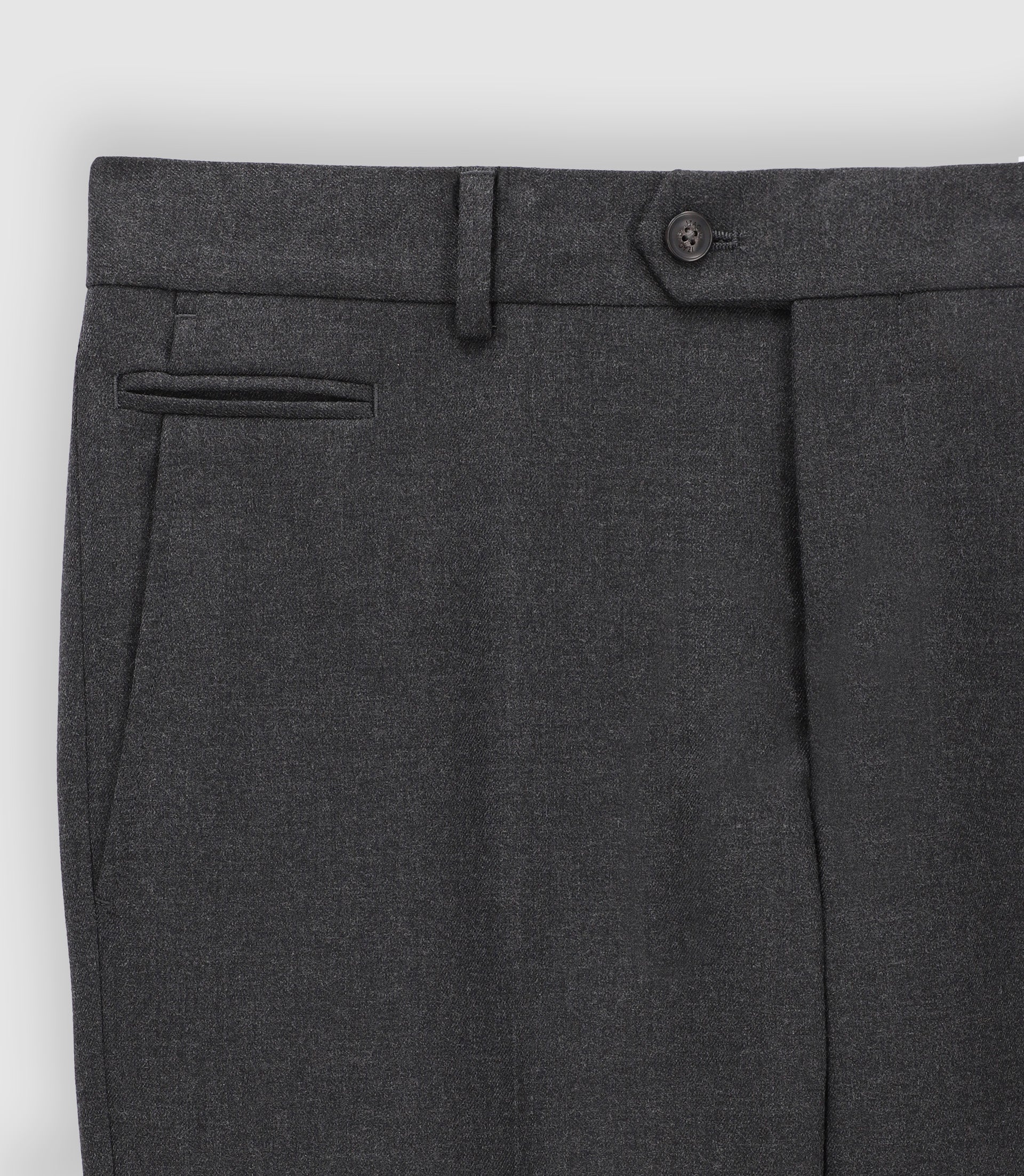 Gray flannel pants