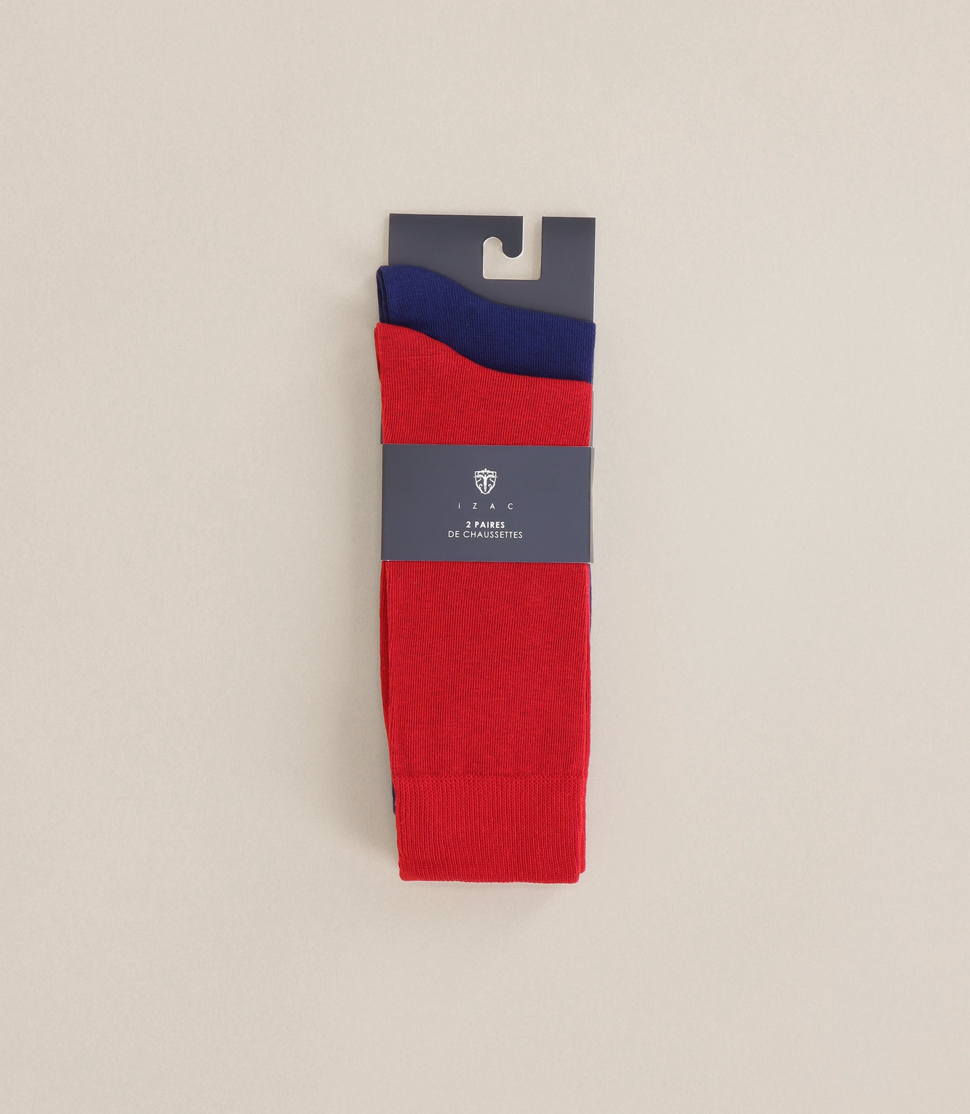 Pack de 2 chaussettes rouge