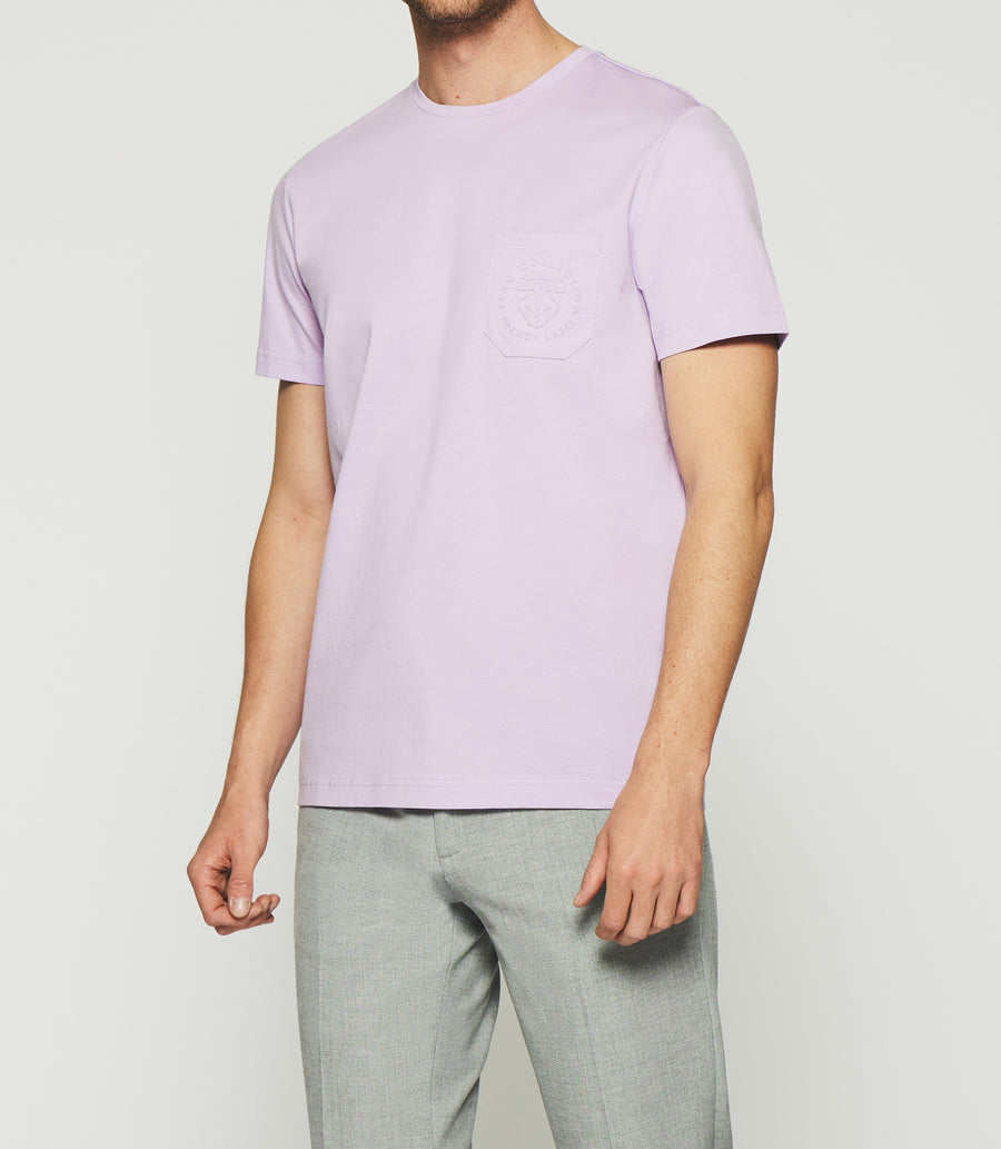 Short-sleeved t-shirt, plain purple GABRIEL